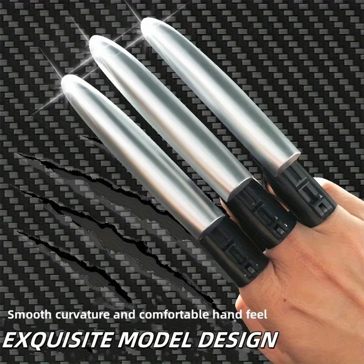 لعبة إصبع مخلب الذئب القابلة للسحب - ممتعة وآمنة، تصميم قابل للتمديد، كوسبلاي مخالب ولفيرين، مثالية للعب الأدوار والحفلات التنكرية #5