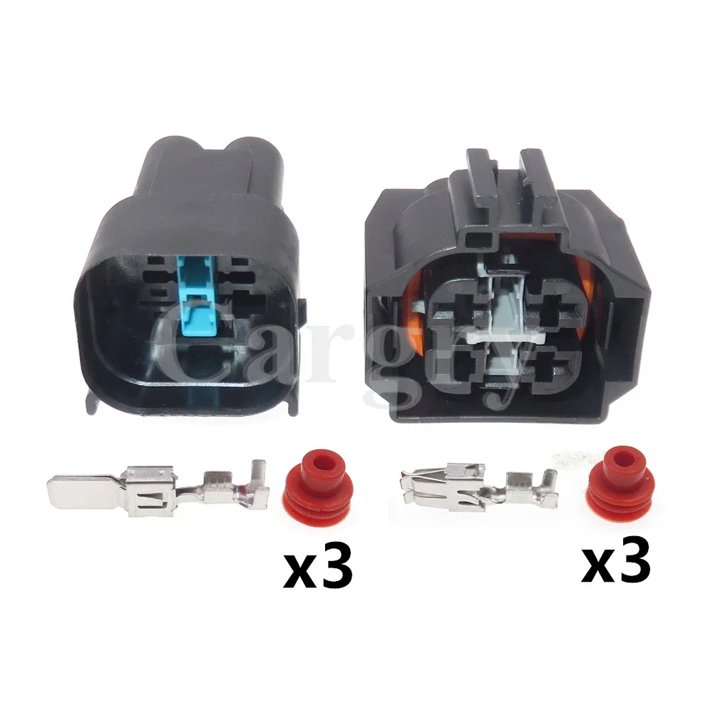 1 Set 3P AC Assembly Automobile Cable Connector for BMW X1 X3 E90 E92 F18 F02 Car Electronic Fan Plug Auto Large Current Socket