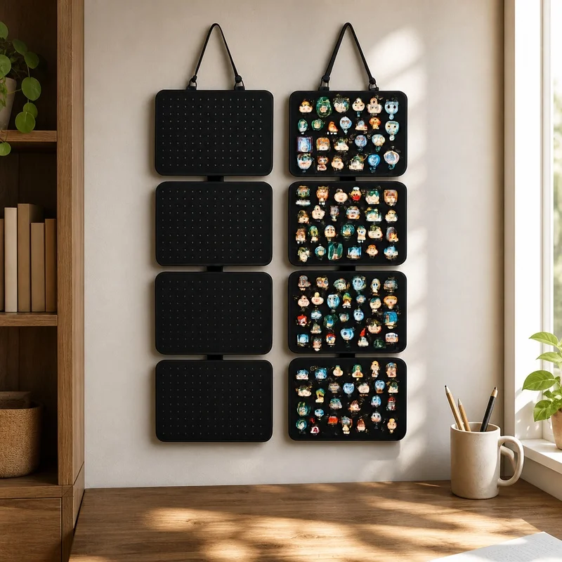 Adjustable Felt Organizer Rack for Pins, Brooches, Buttons, and Jewelry Display
