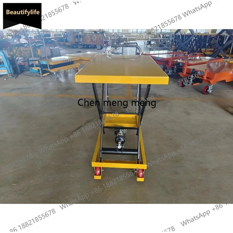 

Гидравлический ножничный подъемник A601, 500 кг, передвижная ручная тележка-платформа для перемещения и подъема грузов