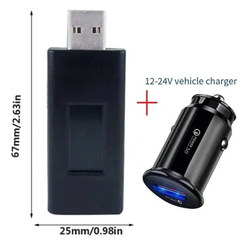 Imagen 2 del producto OUT GPS con alimentación USB Plug and Play con cargador de coche Accesorio adaptador de 12-24 V [AAAE 2026]