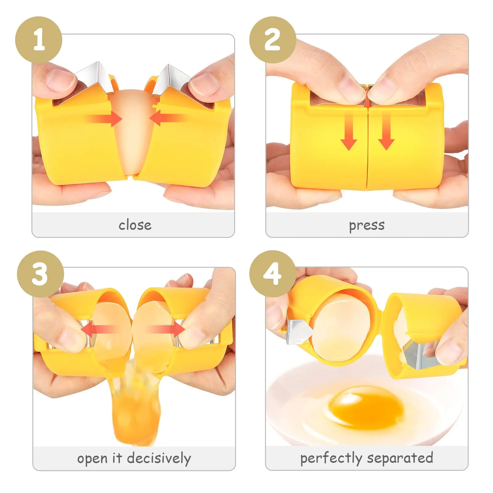 Portable Home Kitchen Egg Shell Opener Egg Beater Shell Separator Baking Egg Tool Kitchen Accessories Baking Tools Kitchen Tools
