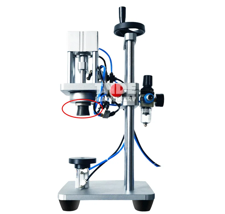 Pneumatic Perfume Bottle Capping Machine Perfume Bottle Sealing Machine Accessories Perfume Bottle Crimping Machine