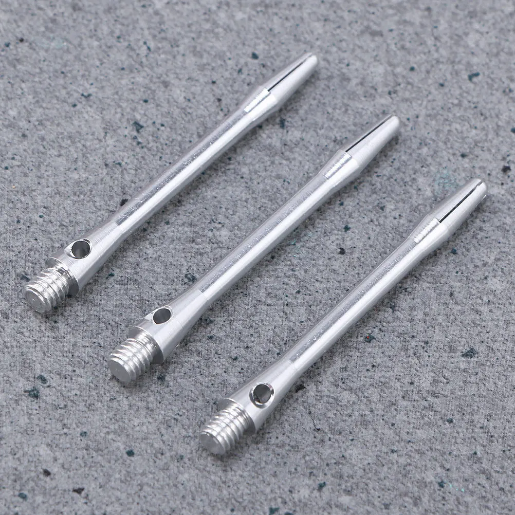 10Pcs Aluminium Alloy Shafts Metal Rods 48Mm Standard Thread High Quality Silver Shafts Throwing Toy