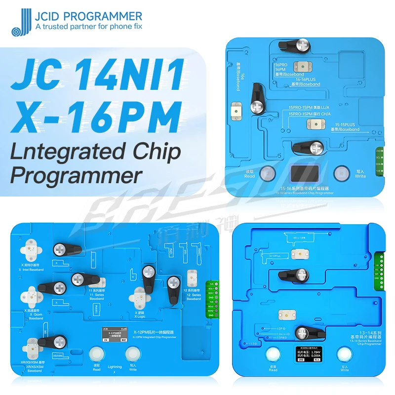 JCID JC 13NI1 مبرمج رقاقة متكامل منطق النطاق الأساسي إنتل كوالكوم EEPROM iPhone X XS 11 12 13 14 15 16 PRO MAX إصلاح المنطق