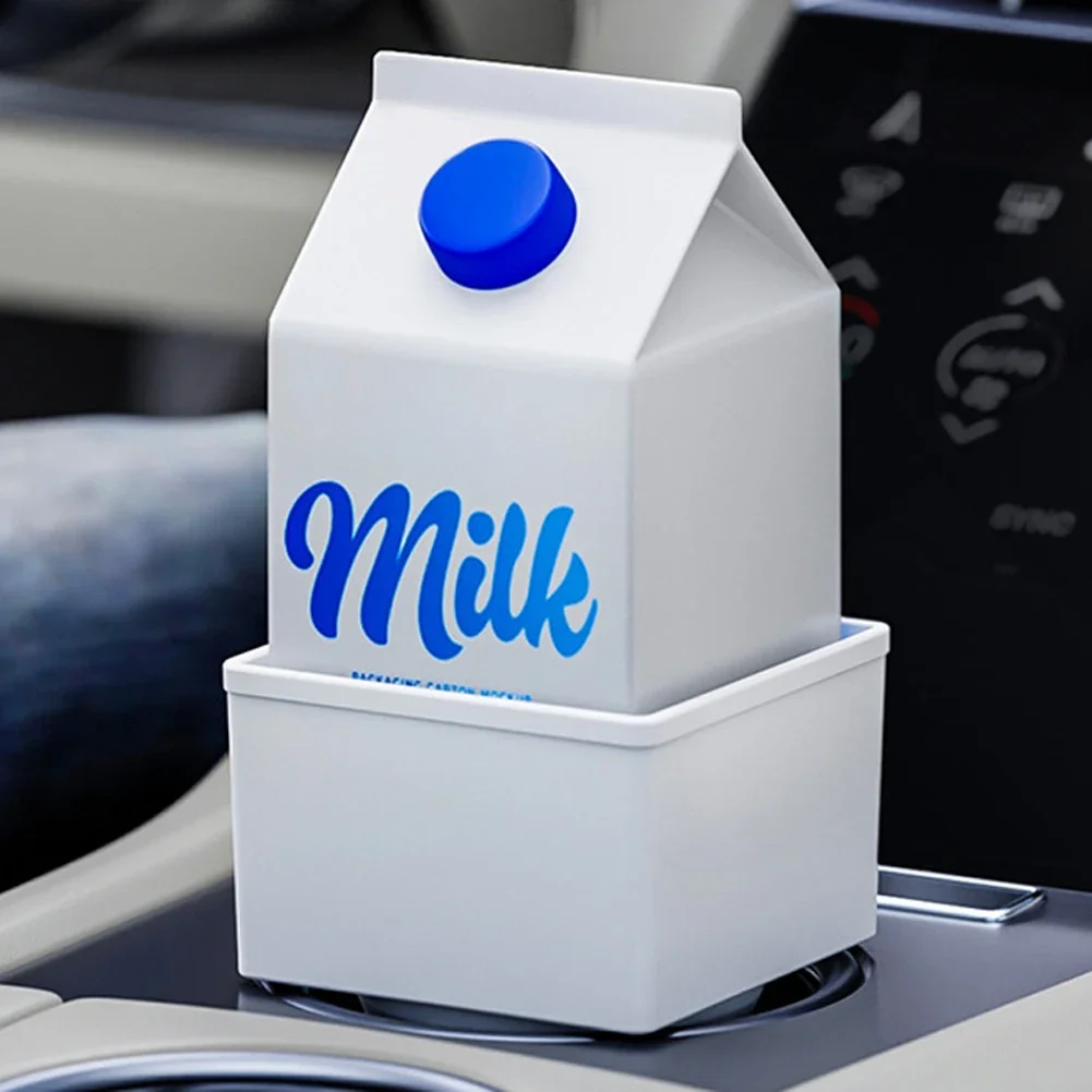 Car Center Control Storage Box PP Plastic Square Container Cup Holder Pocket Console Pocket Organizer Coin Collector