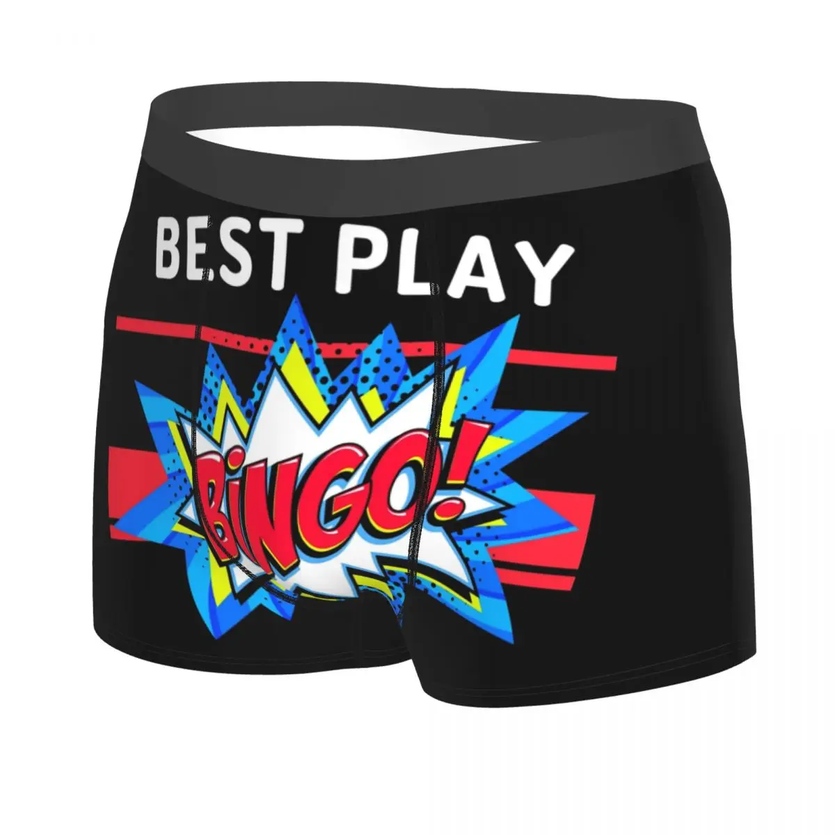 Custom Best Play Bingo Boxer Shorts Men 3D Printed Male Stretch Paper Game Underwear Panties Briefs