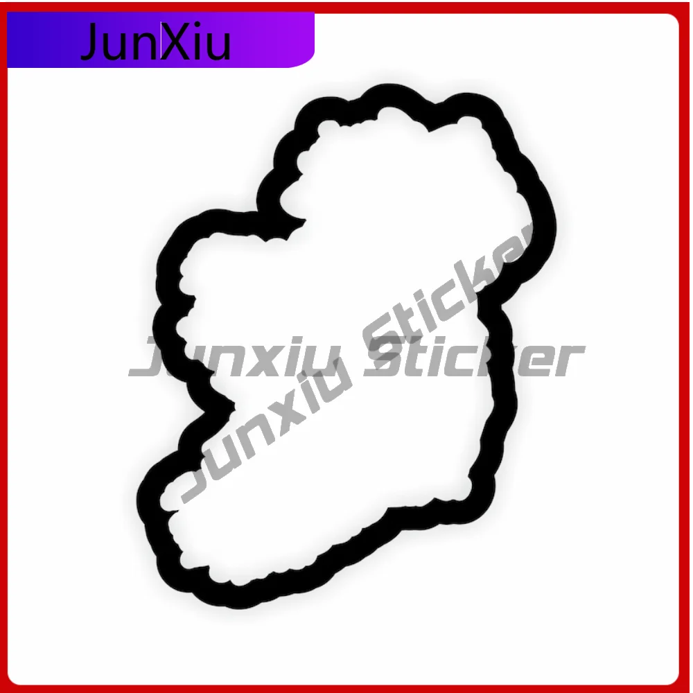 Ireland Outline Sticker High Quality Auto Accessories For Truck Boat UV Resistant Decoration Auto Accessories Exterior Vinyl