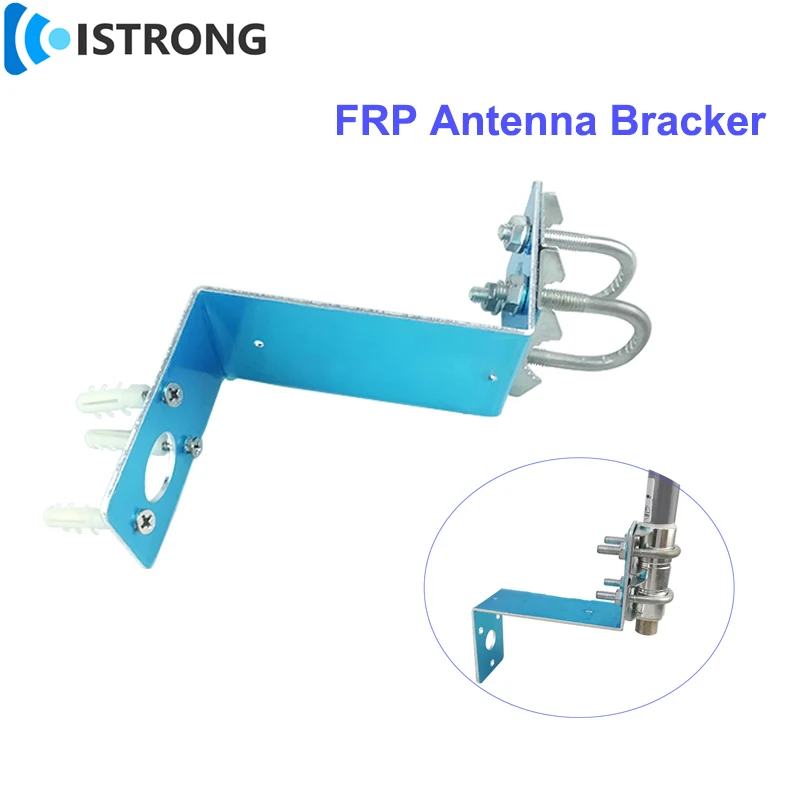 Fixing Bracket for Outdoor FRP Antenna Aluminum Accessories Installation Clamp Antenna Mount Clip Hoop Customizable Free Screws