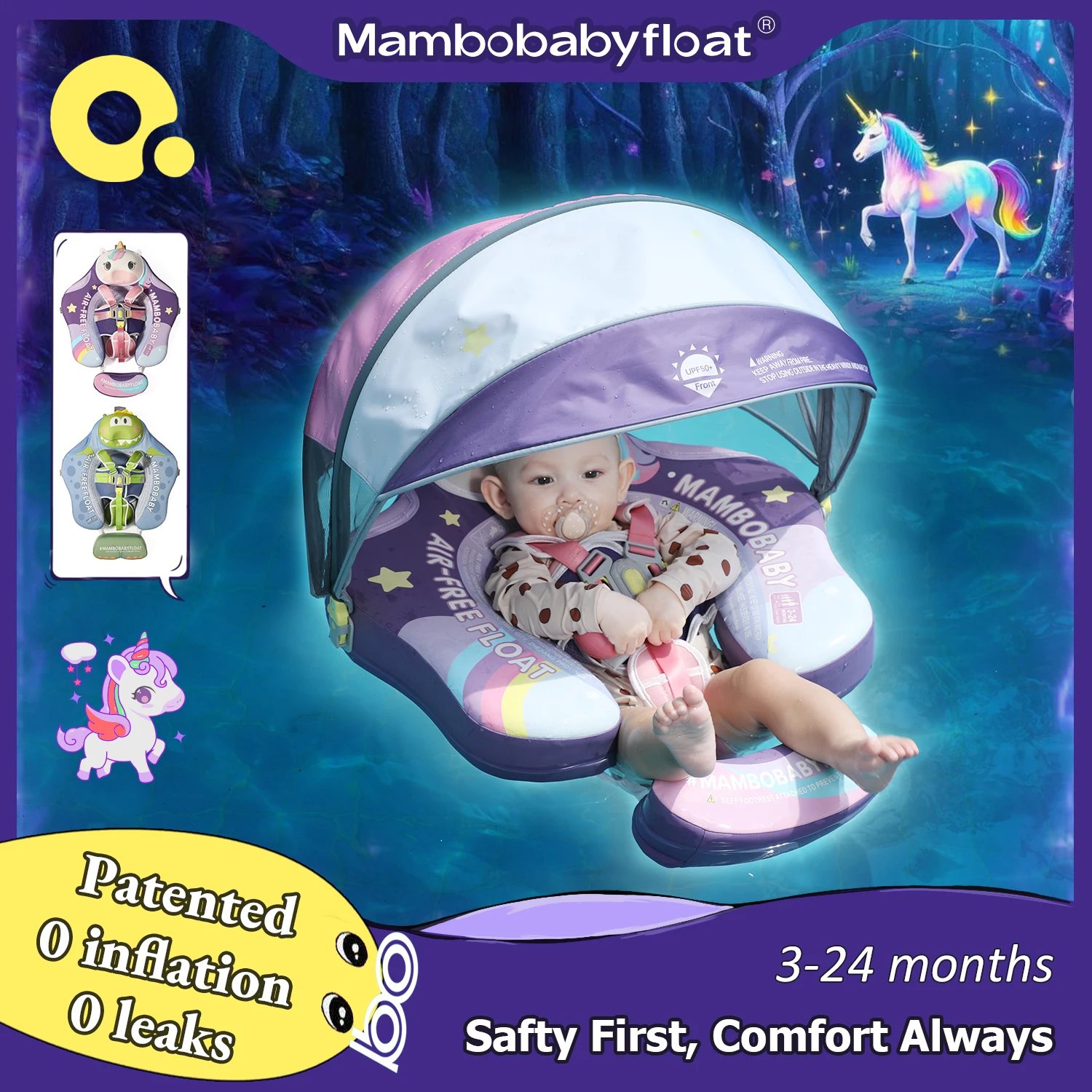 Mambobaby Float Безопасное сплошное ядро ST-Unicorn B503-143-W-Z Комфорт всегда: Нежное покрытие Малыш Надувной круг Ребенок Надувной круг для бассейна Надувной круг С навесом, 3-24 месяца Mambobaby Float Безопасное сплошное ядро ST-Unicorn B503-143-W-Z Комфорт всегда: Нежное покрытие Малыш Надувной круг Ребенок Надувной круг для бассейна Надувной круг С навесом, 3-24 месяца