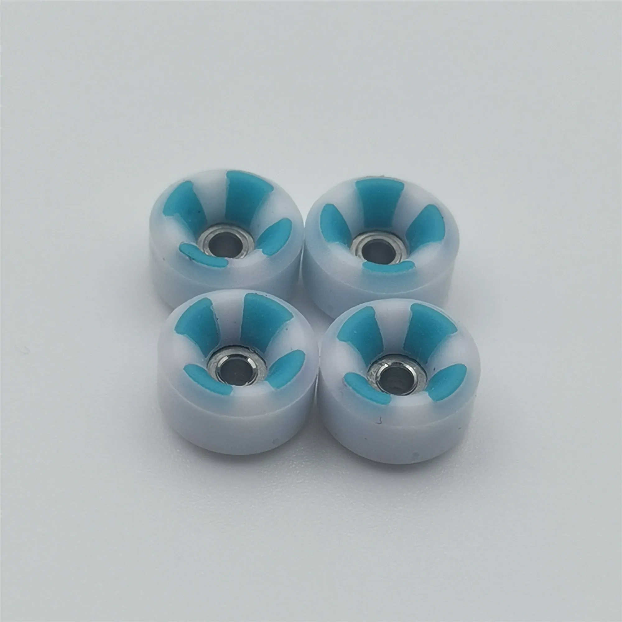 Soft Uretano Fingerboard Wheels, 60D Dupla Camada, Profissional para Mini Skate, Finger Skate Board