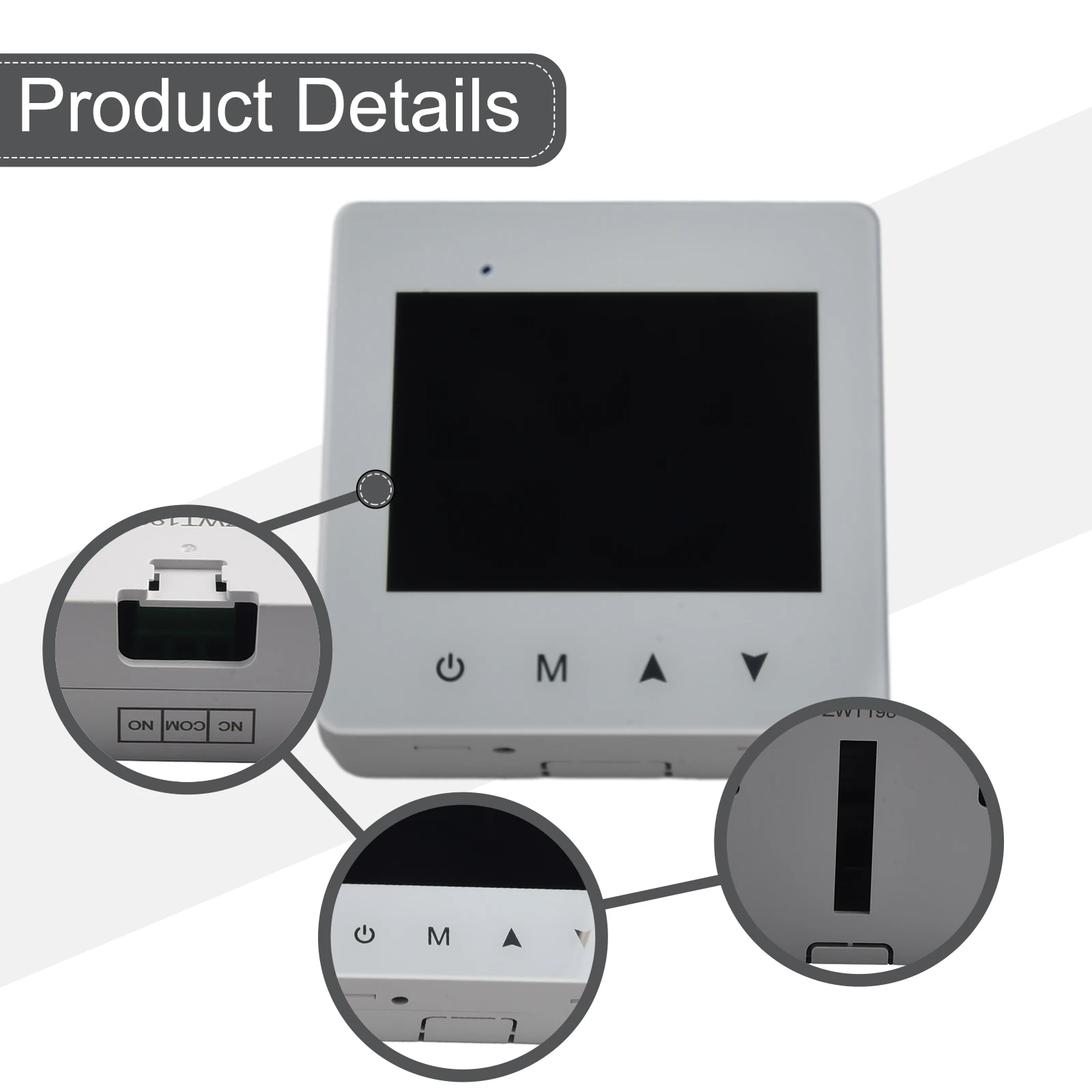 Battery Powered Smart Thermostat with For ZigBee Technology User Friendly Design and Remote Control via Smartphone App