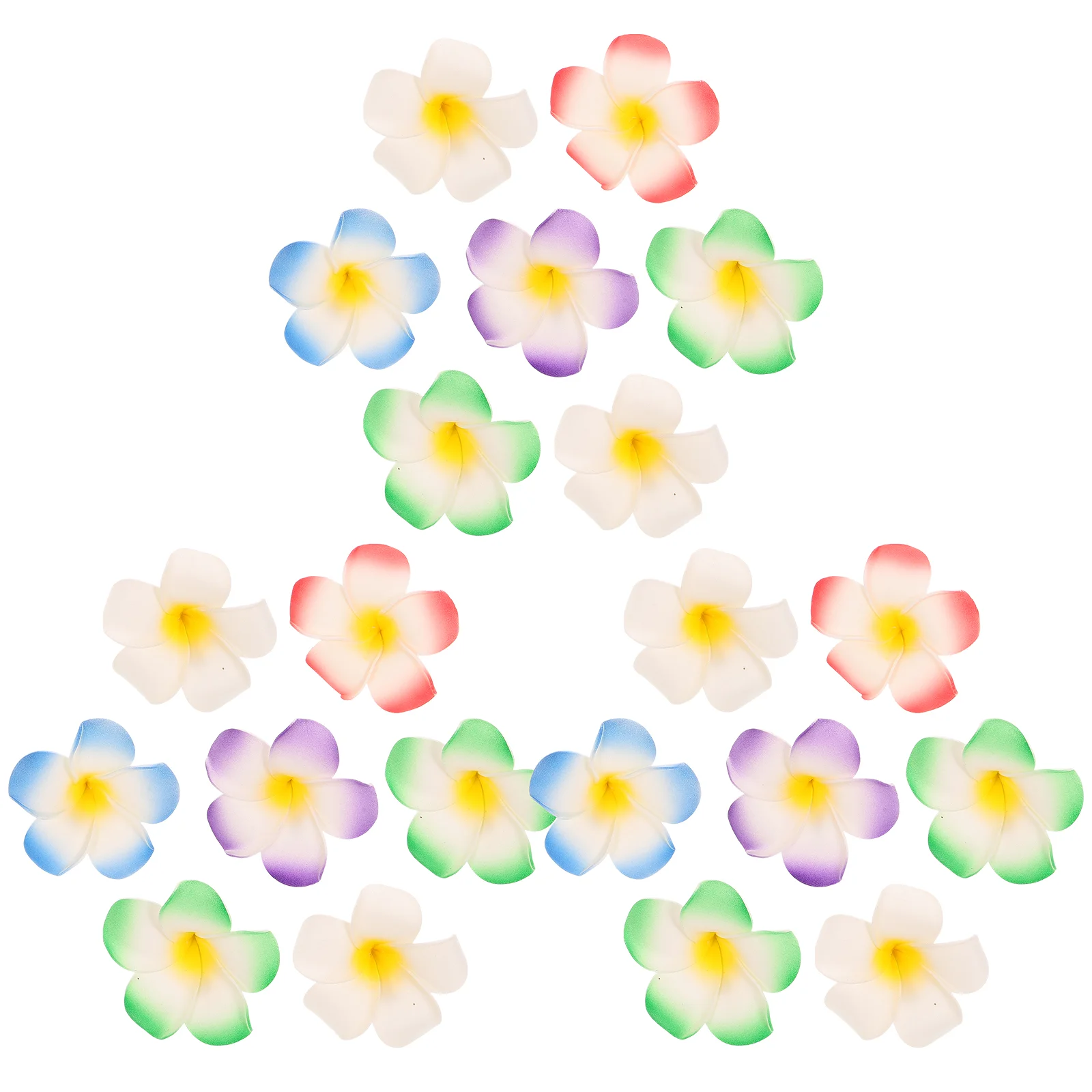 

24 Pcs Big Hair Clips Frangipani Accessories for Girls Sweet Decorations Mix Bride Pins