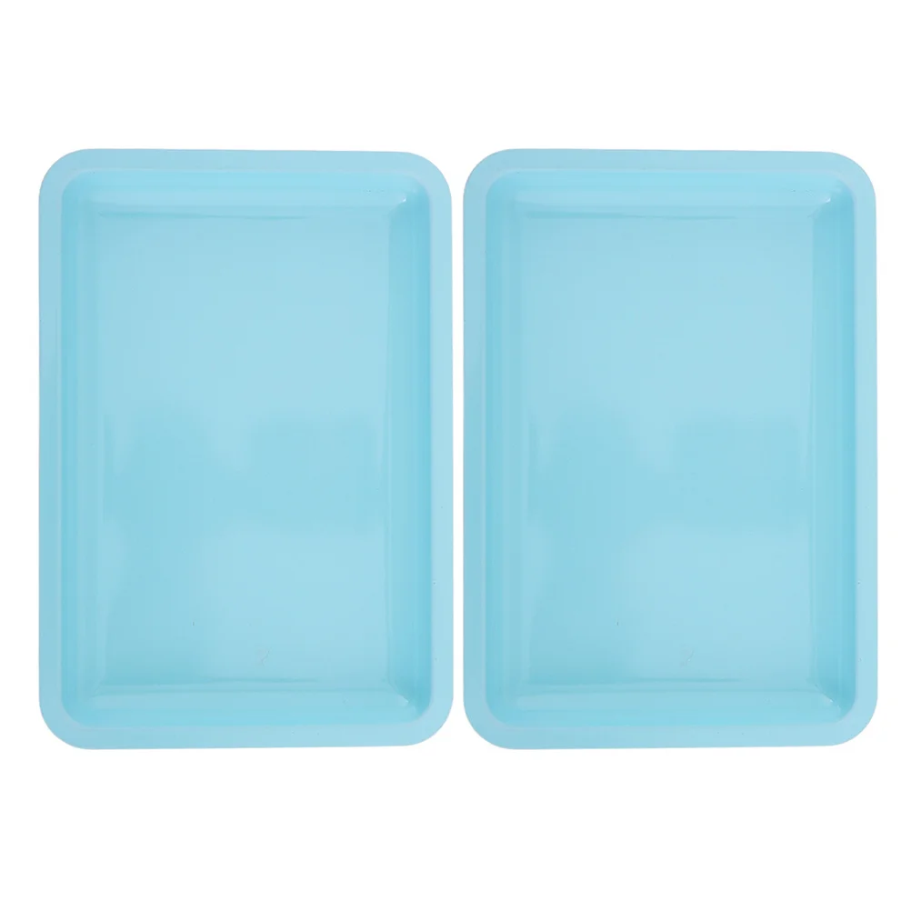 2Pcs Durable Stainless Steel Vanity Tray Compact Organizer for Makeup Jewelry Hair Tools Bedroom Bathroom Decor