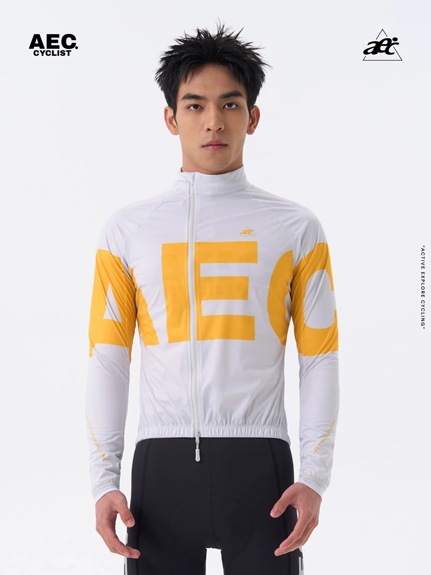 AliExpress AEC CYCLIST AEC.CYCLIST Men's Bicycle Jacket Autumn Windbreaker Long Sleeve Zipper Bike Coats JingSu Series Windproof Road Bike Clothing