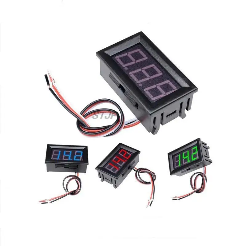 0.56 inch 4.5-30V DC Car Motor Red LED Digital Voltmeter Gauge Volt Voltage Panel Meter Dropshipping