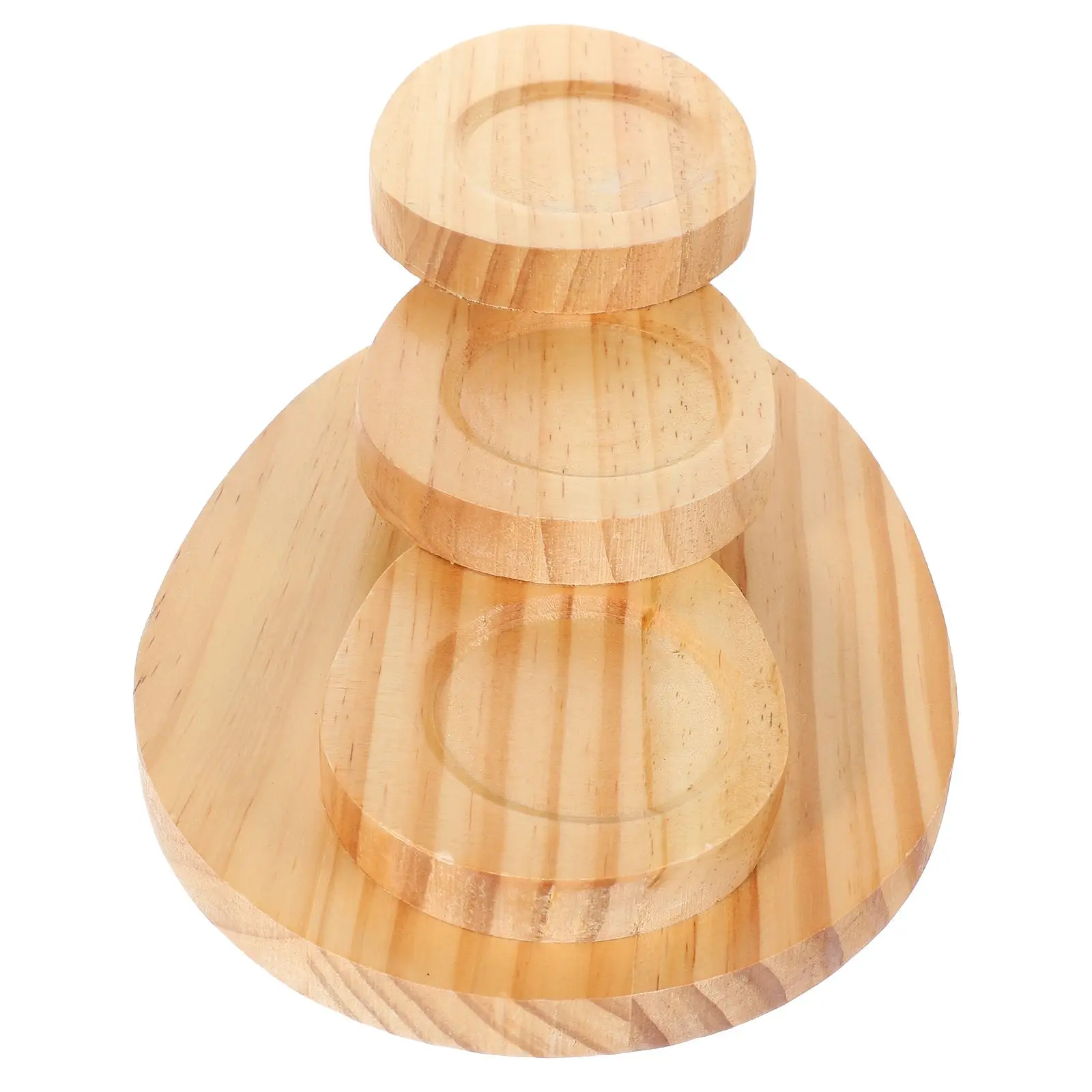 

Multi Tiered Sushi Tray Elliptical Wood Snack Plate Japanese Food Platter Sashimi Display Kitchen