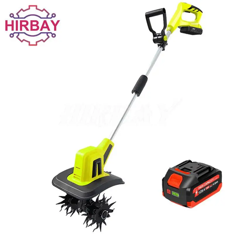 

20V Handheld Electric Ripper Cultivator Garden Rotary Tiller Cordless Weeder Garden Tractor Power Tool Portable Grass Trimmer