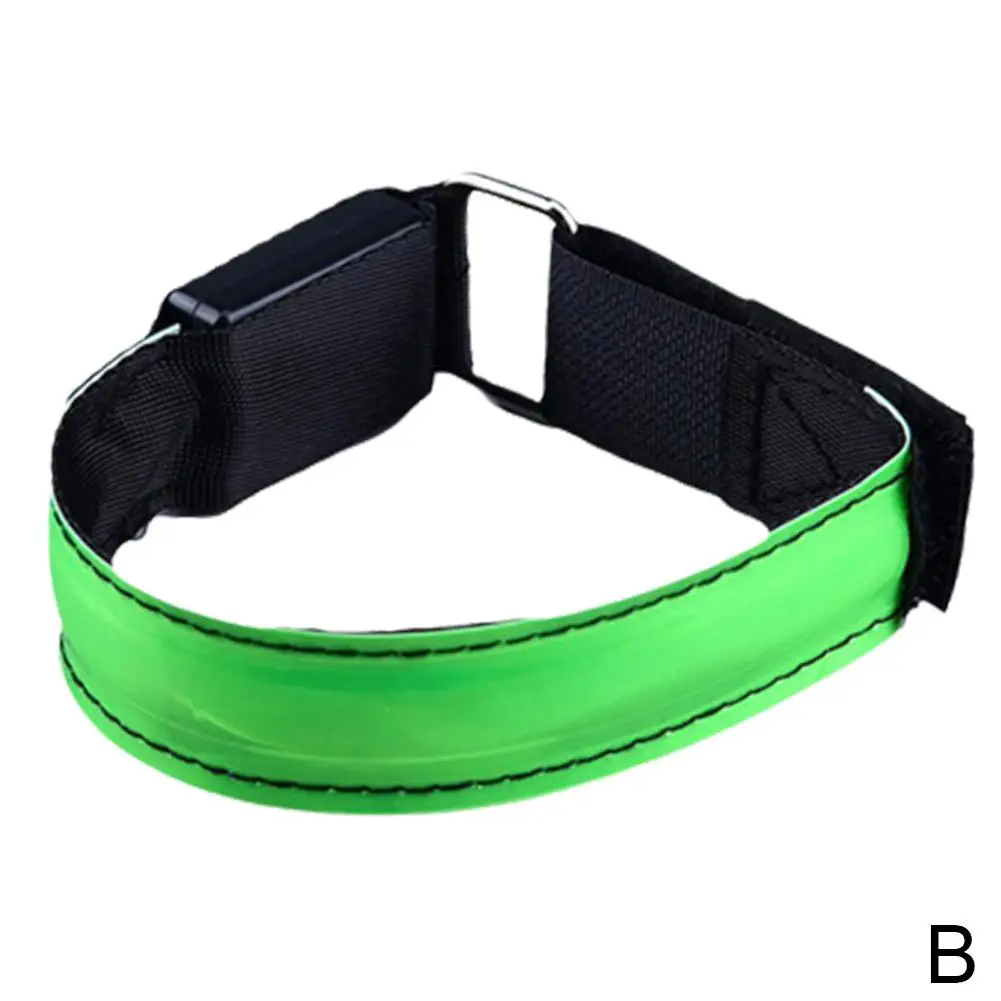 LED Leucht Nacht Reflektierende Armband Knöchel Blitzlicht USB Lade Outdoor Sport Reflektierende Sicherheit Gürtel Für Fahrrad Zykl E6Z1