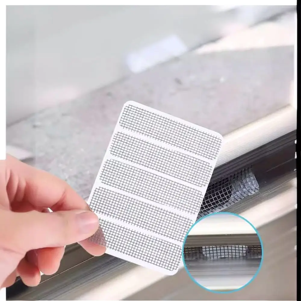 Screen Window Repair Patch Adhesive Mesh Tape Door Drainage Hole Anti Insect Net Protection Sticker Accessory
