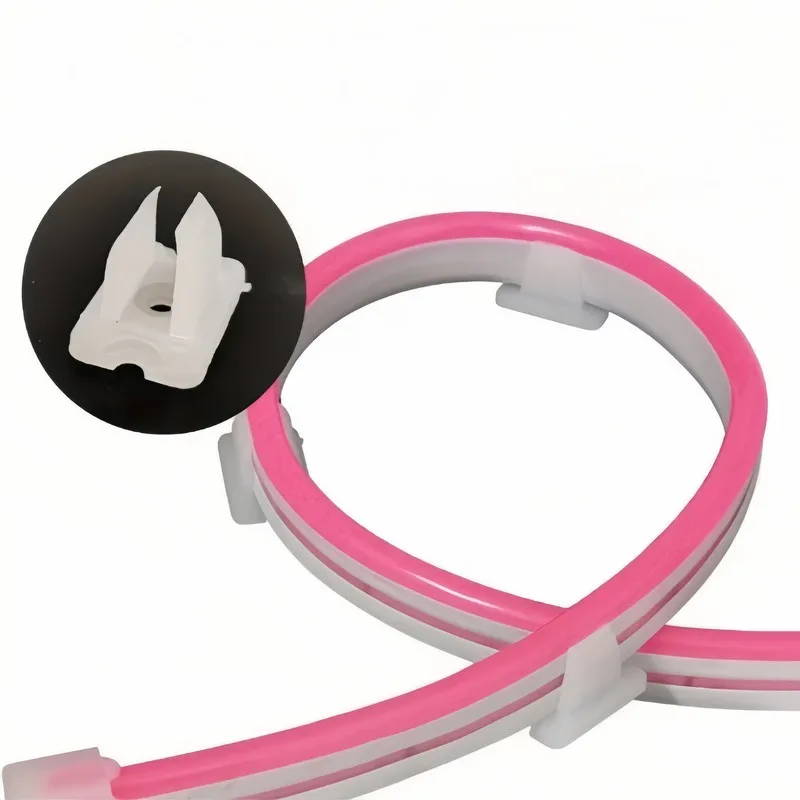 LED Strip Mounting Clips 42 pcs, Invisible Self-Adhesive, for Living Room and Bedroom Ambient Lighting