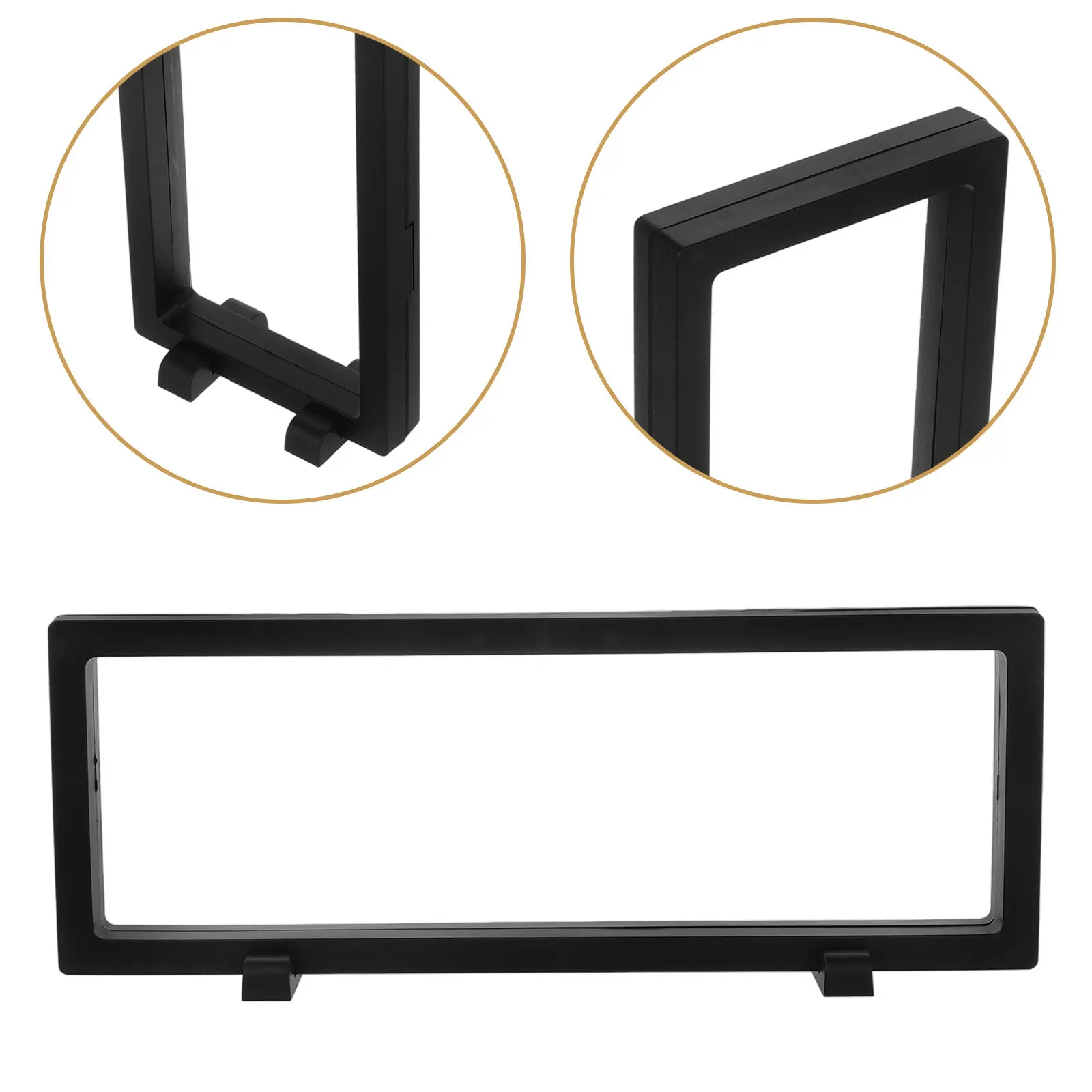 Floating Loating Display Frame Rock Display Case 3D Floating Frame Challenge Coin Display Stand Holder Guitar Pick Storage Box