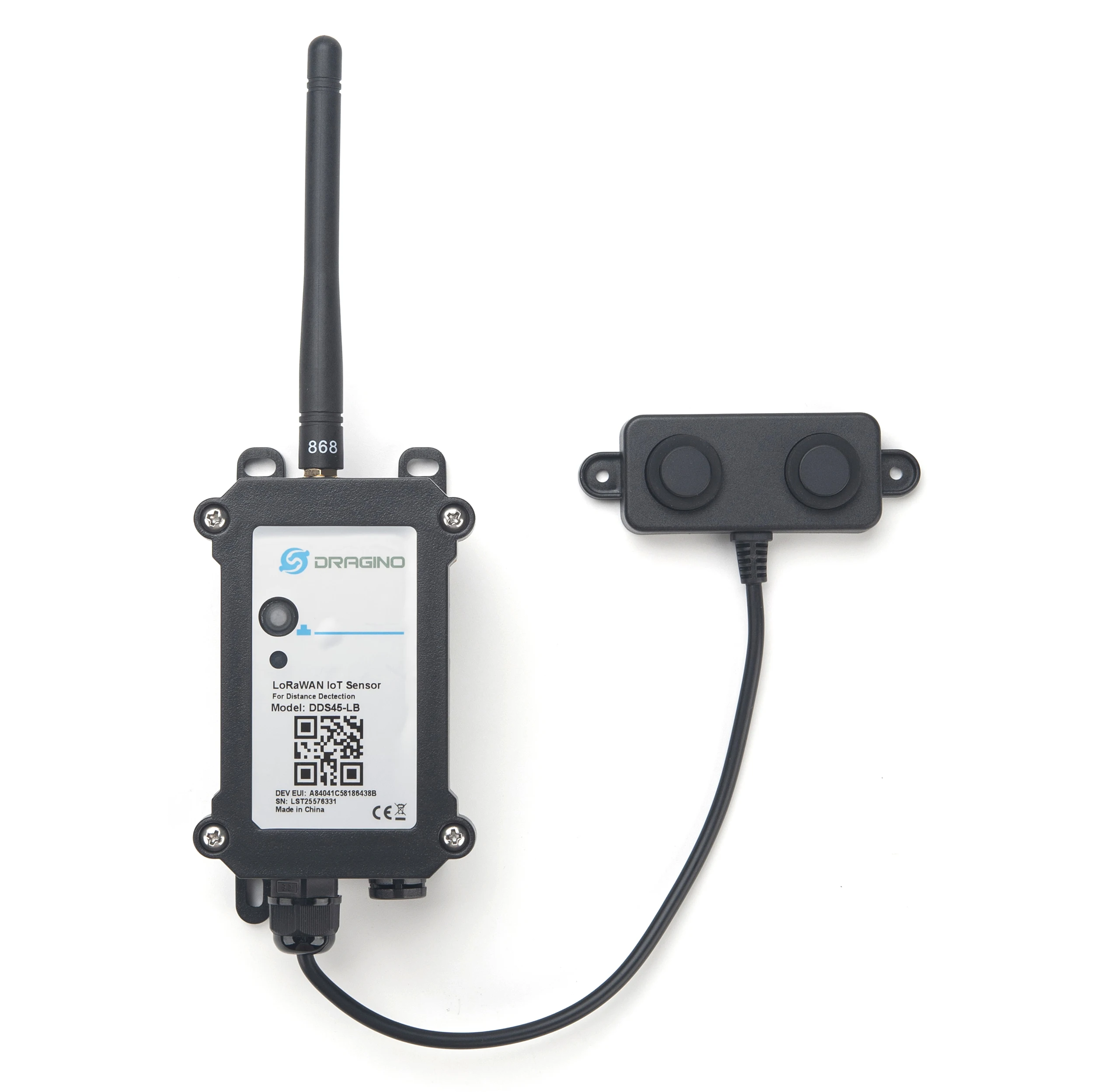 DDS45-LB Ultraschall-Lorawan-Abstands erkennungs sensor messen Winkel 60 Grad für Flüssigkeits stands messung