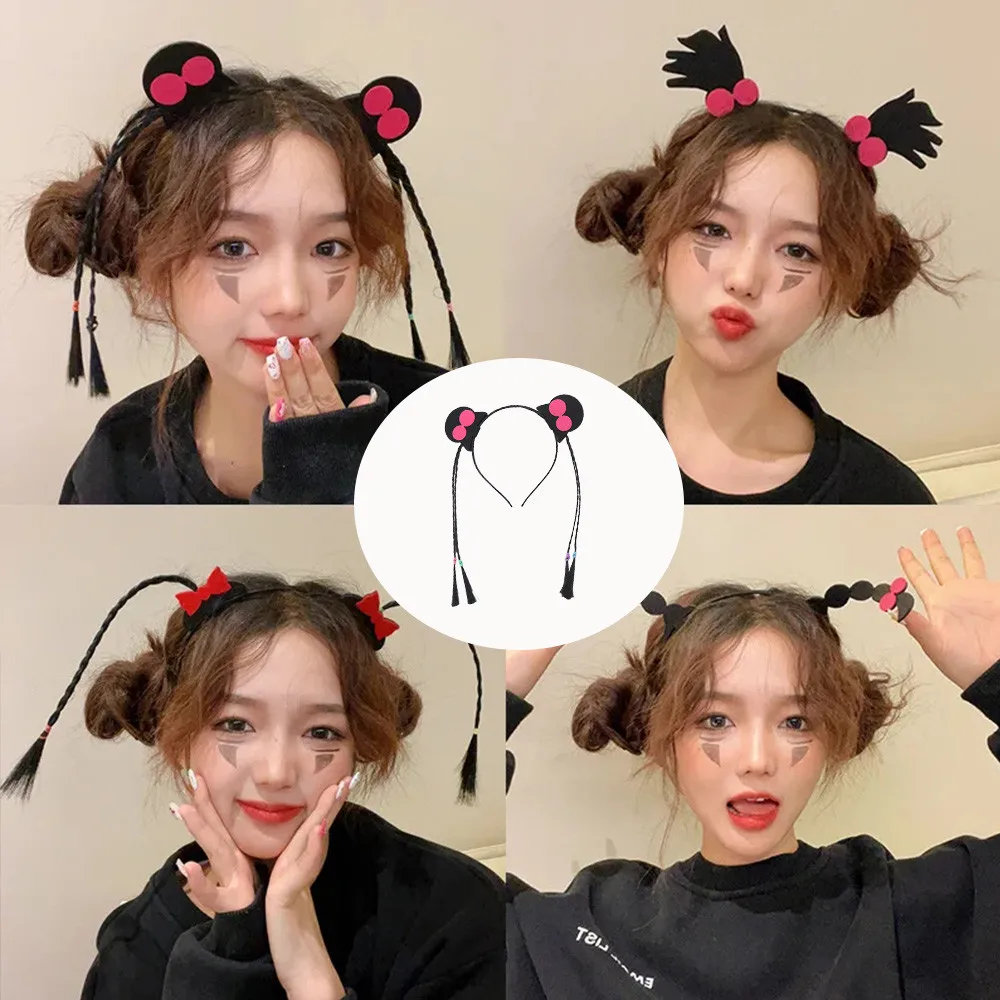 

Интересные косы, повязки на голову «сделай сам», забавные косички, обруч для волос в форме для женщин и девочек, праздничный головной убор, аксессуары для косплея