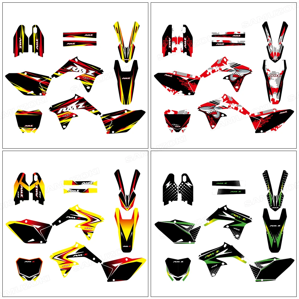 

Graphics Decals Stickers Deco Kits Fit for SUZUKI RMZ 450 2008 - 2018 2010 2011 2012 2013 2015 2016 2018