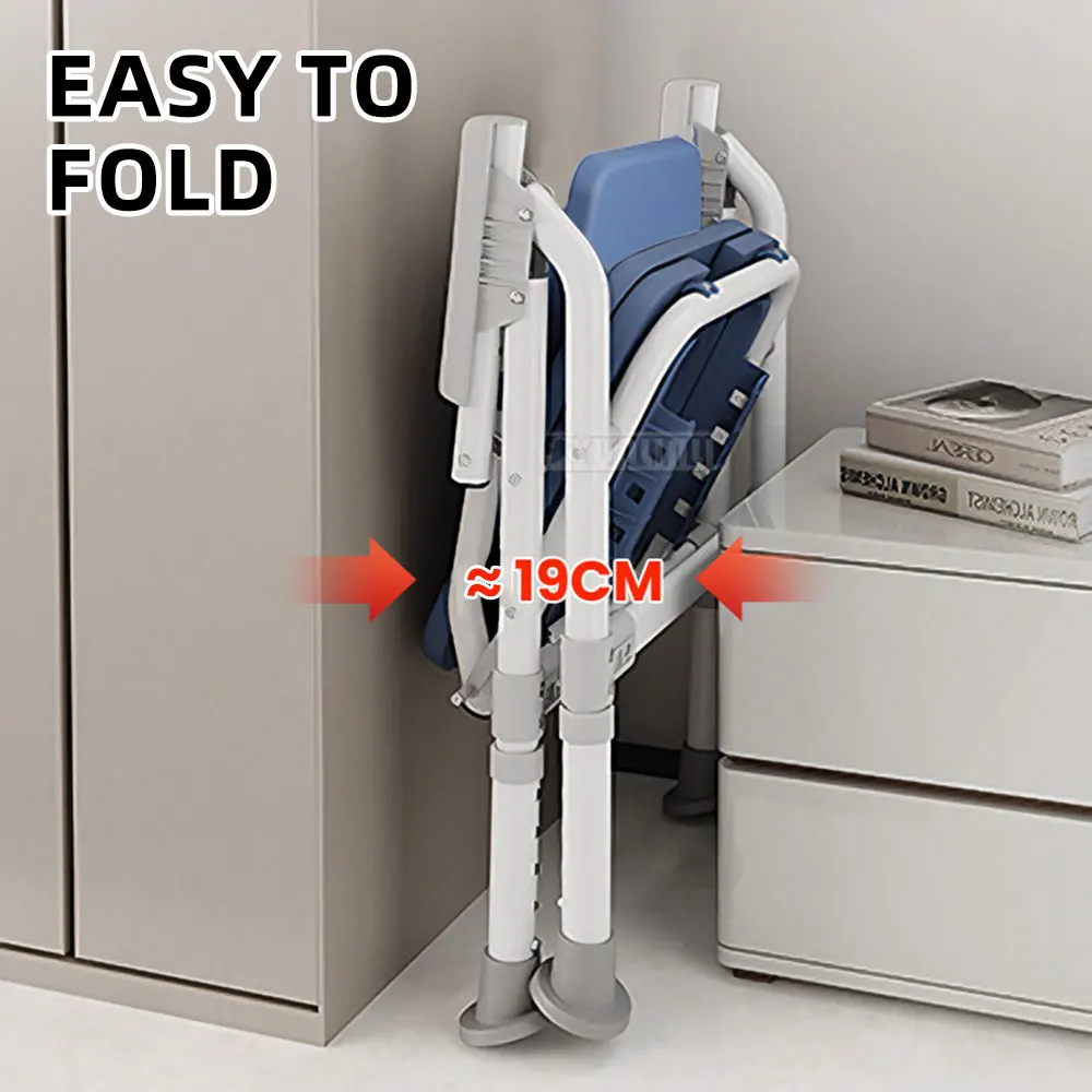 Foldable Toilet Chair 150kg Leakage Special Anti-Slip Shower Toilet Booster Chair With Armrests For The Elderly