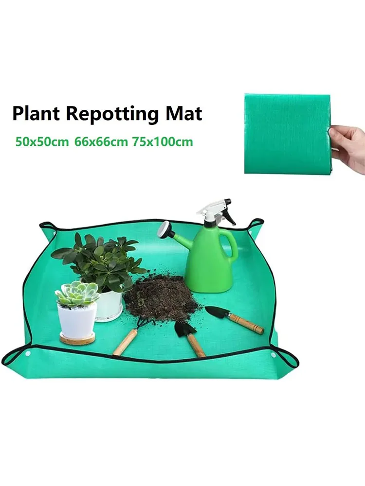 Tapis de plantation 50cm-66cm-75cm, tapis d'empotage de jardinage pliable, Pot de fleur de plante de jardin, tapis imperméables de transplantation