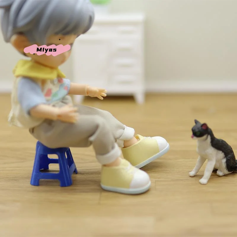 5 個ミニチュアプラスチックスツール小さな椅子モデルセット 1/12 スケールドールハウス家具ドールハウスの装飾ごっこ遊びおもちゃ