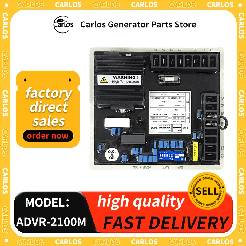 ADVR-2100M KUTAI Original Automatic Excitation Regulator AVR Voltage Regulator Module Replacement for Marathon PM500