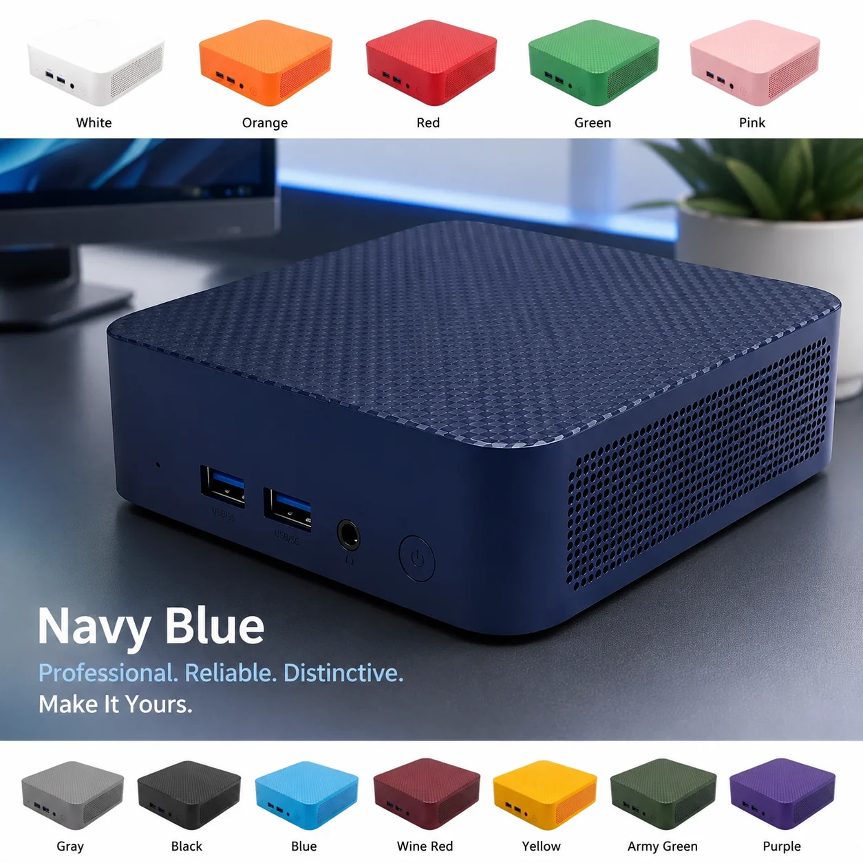 Intel Core i3 6100 Mini PC 16GB RAM 2TB M.2 NVMe SSD Triple 4K Display WiFi6 BT5.2 High Performance Home Office Pro Max Unit