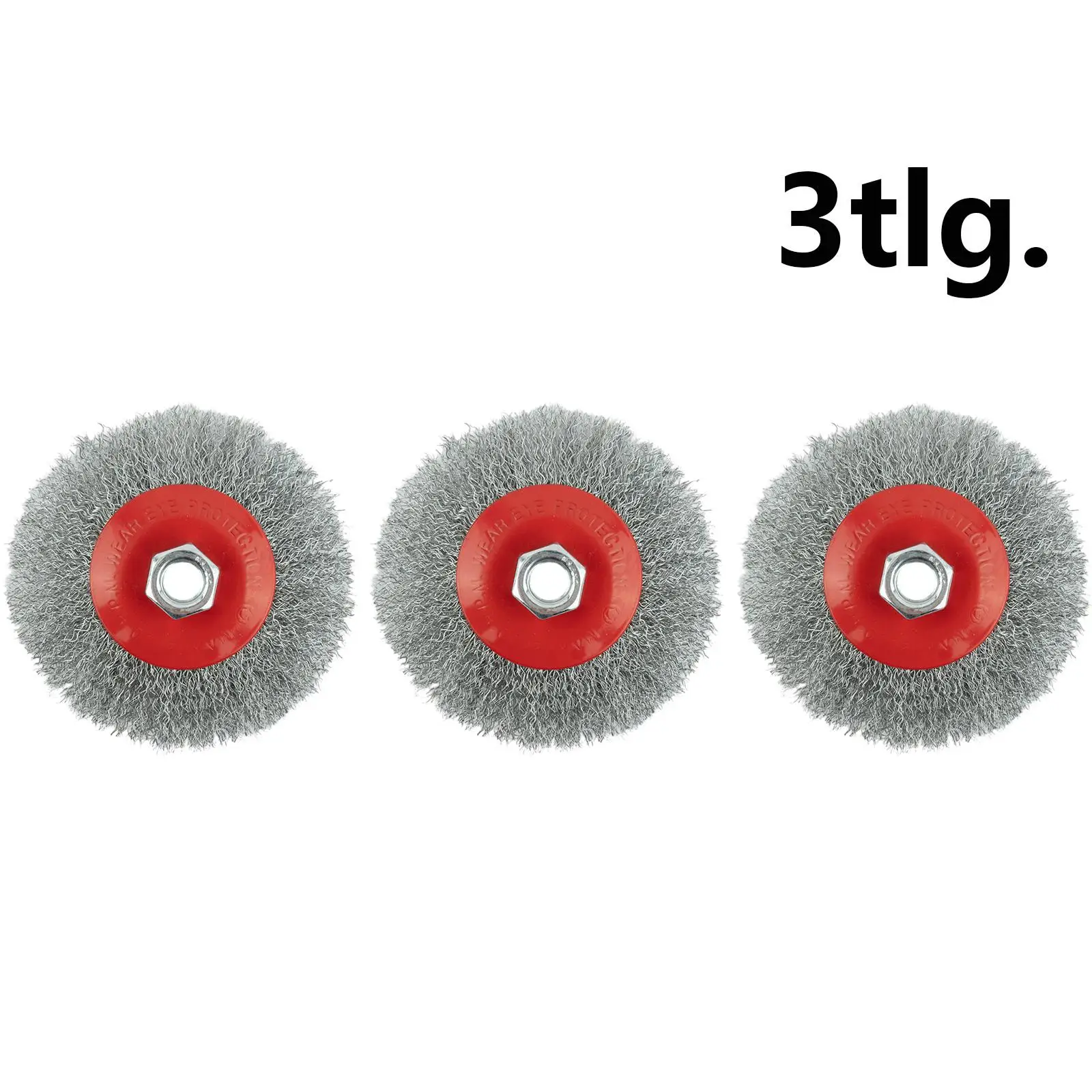 3x 115mm Stainless Steel Wire Brush Bevel Polishing Wheel Rust Remover Brushes For Angle Grinder Electric Drill Thread