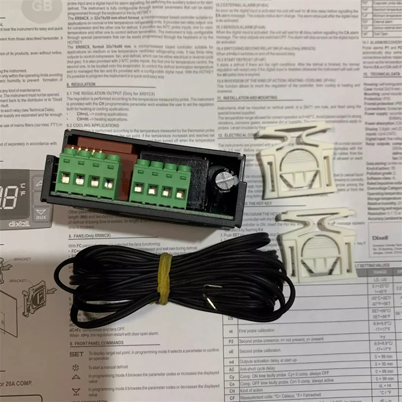 XR02CX-5N0C1 // XR02CX-5NOC1 ل Dixell Tmperature تحكم ترموستات التتابع جديد الأصلي الثلاجة الفريزر 220 فولت XR02CX NTC