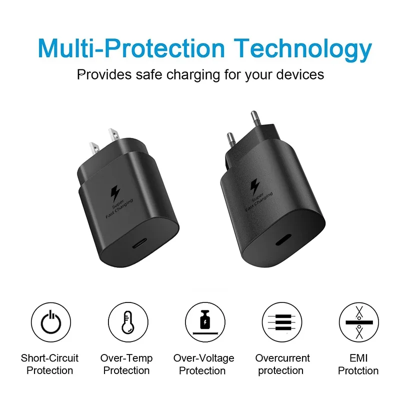 純正サムスン25w超急速充電器USB Type C充電器PD対応スマホ充電器