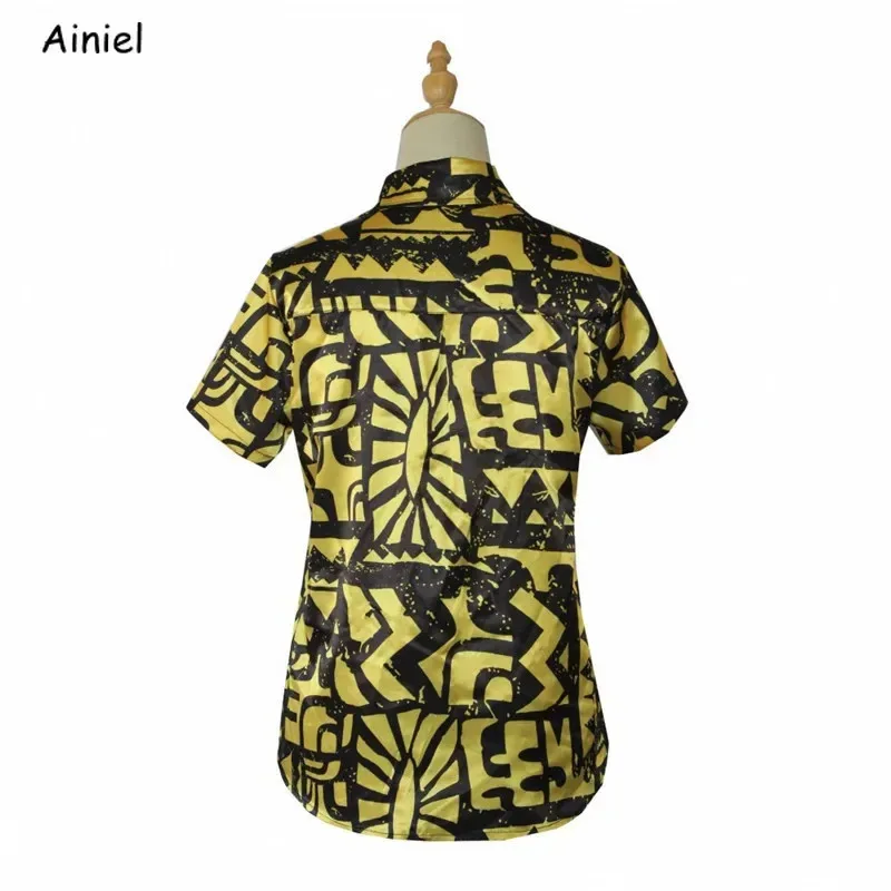 Stranger Season Eleven Cosplay Costume Dress Short Sleeve Shirt Jumpsuits Yellow Blindfold Suspender Halloween Carnival Women