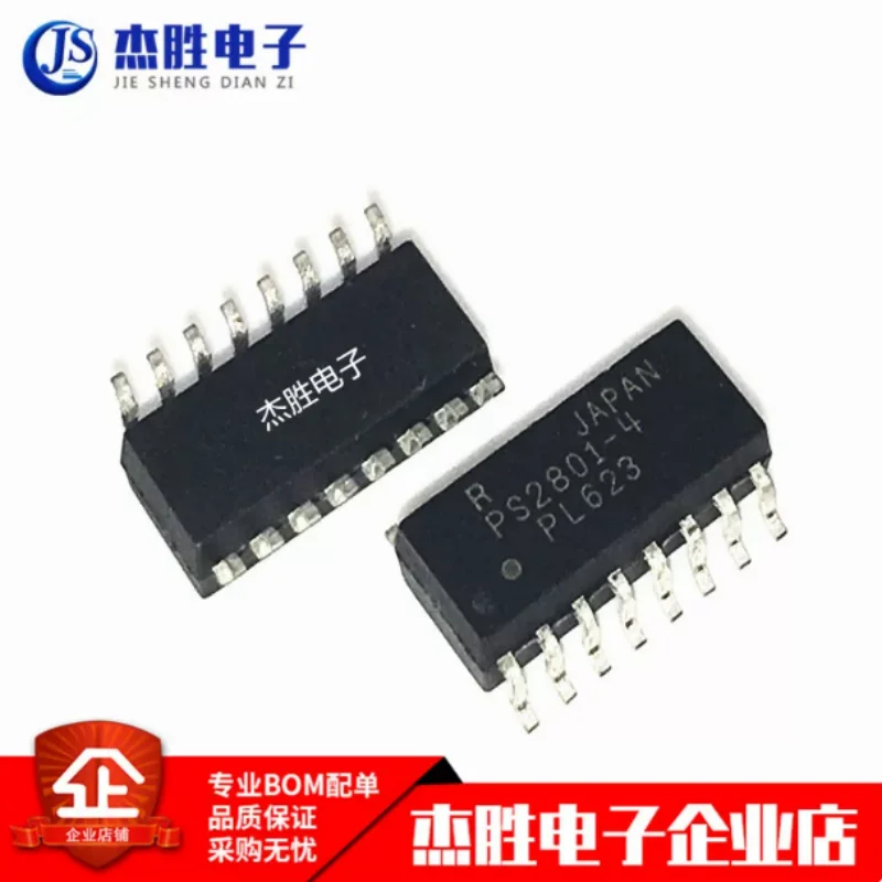 New PS2801 PS2801-4-F3-A SOP-16 Optical Isolator - Transistor/Optoelectronic Output