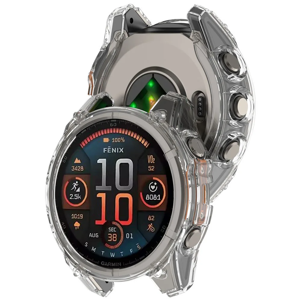 بولي TPU لينة غطاء من السيليكون ل Garmin Fenix 8 الغطاء الواقي ل Garmin Fenix 8 51 مللي متر 47 مللي متر 43 مللي متر الوفير شل ساعة اكسسوارات