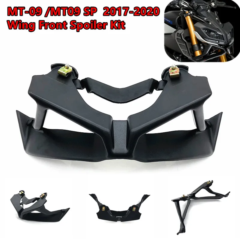 

Прижимная сила для мотоцикла, голые передние спойлеры, аэродинамическое крыло, комплект переднего спойлера для Yamaha MT-09 MT09 SP 2017-2020