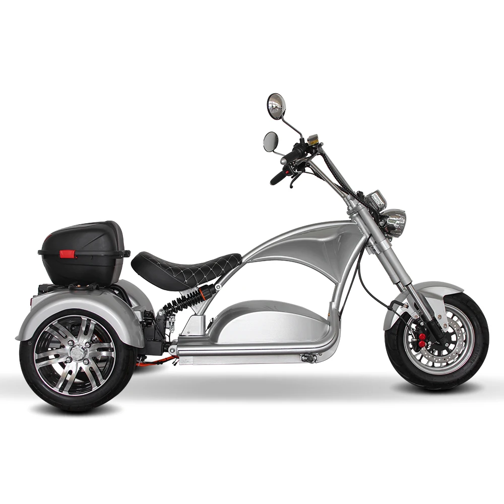 สามล้อ 2000w 60v40ah 3 ล้อไขมันยาง city coco etrike รถสามล้อไฟฟ้าสําหรับผู้ใหญ่