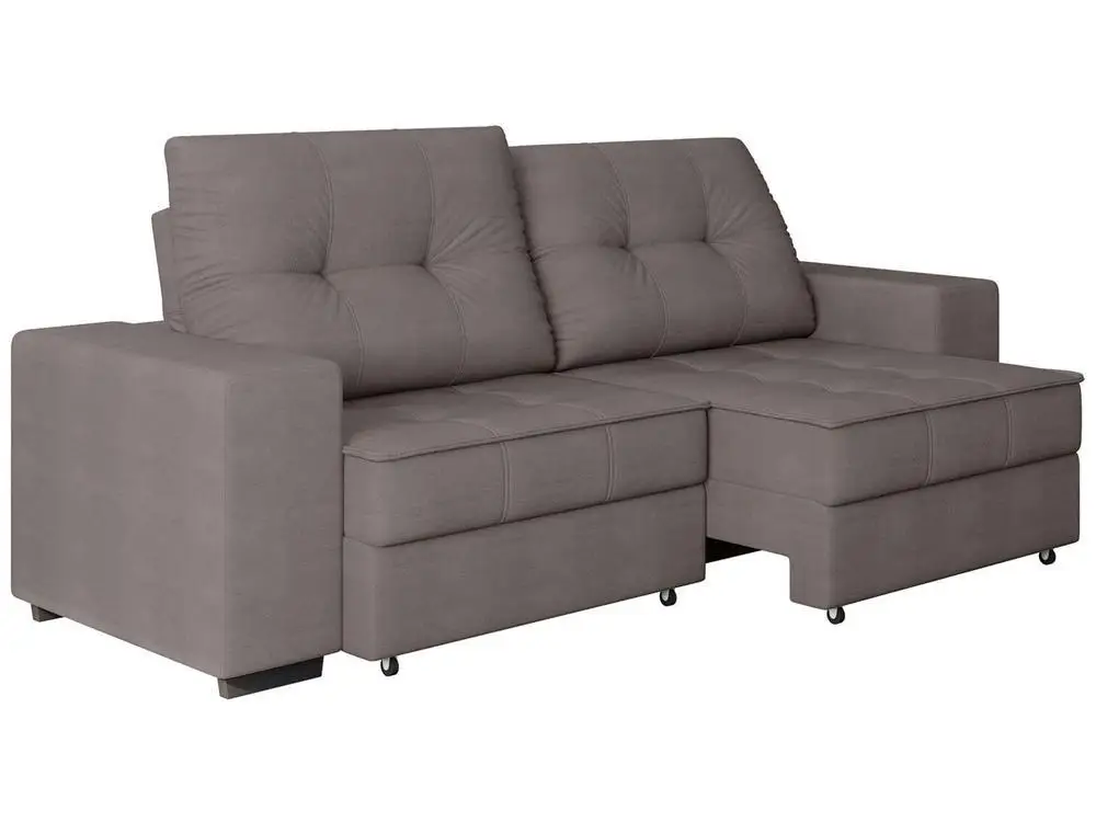Sofá Retrátil Reclinável 4 Lugares Suede Moviment Artesano Linoforte
