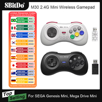 8BitDo M30 2.4G Mini Gamepad Game Controller for Sega Genesis Mini and Mega Drive Mini Game Console Accessories