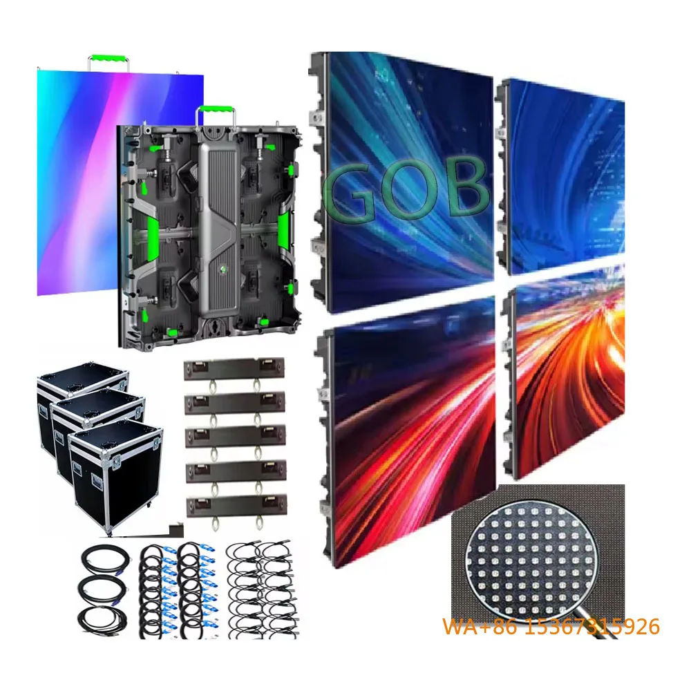 P4 Indoor Outdoor GOB LED Module Curved Full Color High Refresh Waterproof Flexible Panel