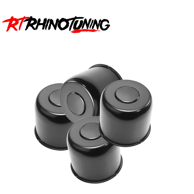 

RhinoTuning 2/4Pcs 124mm/4.88" Hub 110mm/4.33" H PUSH-THRU HUB CENTER CAP Fits 4.88" Trailer/Truck Rims Center Bore 4.33" Tall