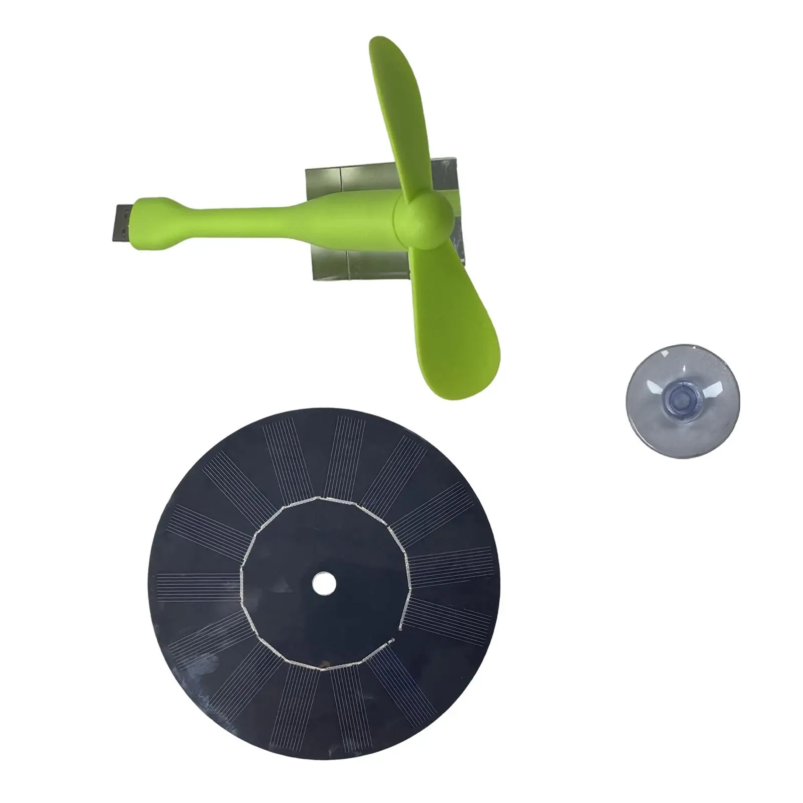 Solar Powered Panel Energy Saving USB Connection Portable 5W Mini Fan for Greenhouse Car RV Camping Outdoor