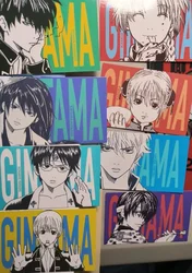Sakata Gintoki Book Clip Pagination Mark GINTAMA Card Bookmark Okita Sougo Cards Student Stationery School Supplies Cute Gift