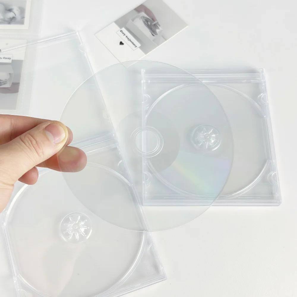 12cm Clear Blank Disc Minimalist Plastic Sheet Creative Craft Material For DIY Personalized Idol Merch Ornament