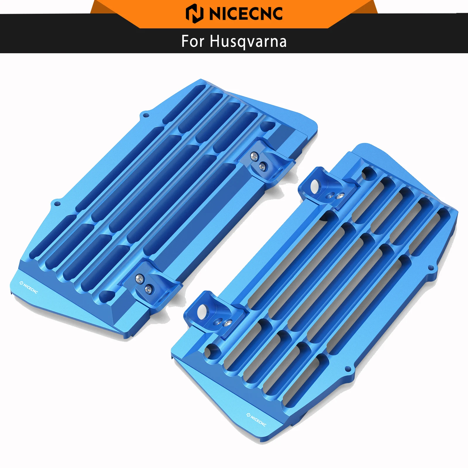 NICECNC Engine Oil Cooler Radiator Guard For Husqvarna TE300 TE250 FE250 FE350 FE450 FE501 2017-2023 TX300 TC125 FX FC 350 17-22